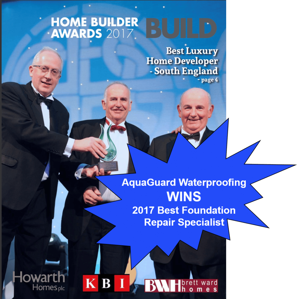 AquaGuard Waterproofing Wins 2017 BUILD Award AquaGuard Waterproofing