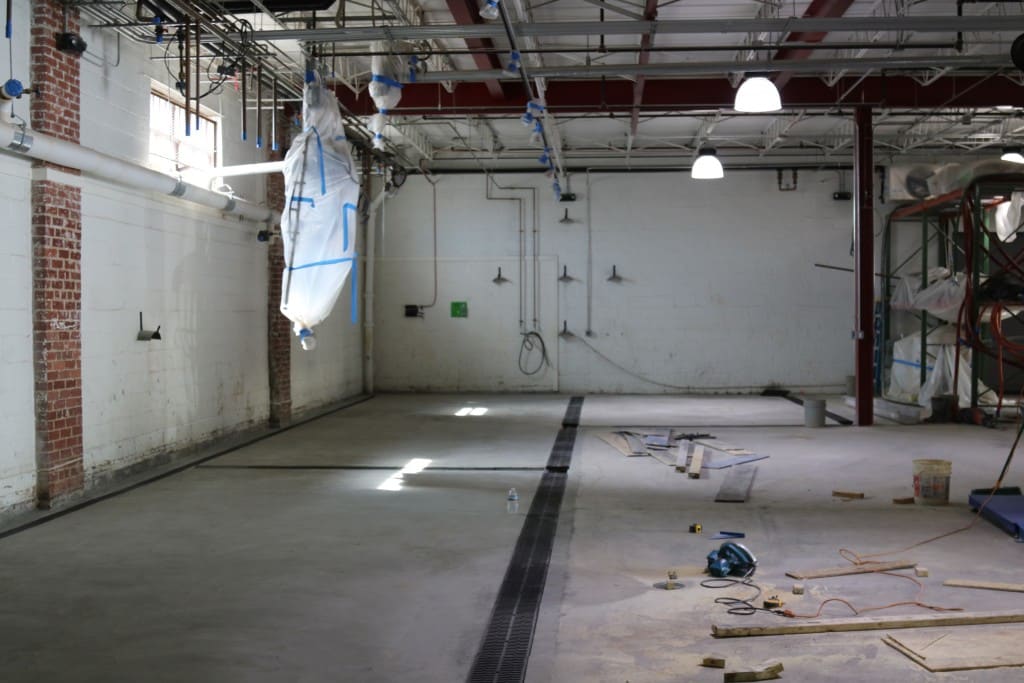 Interiordraintrenchsystemsinprogress AquaGuard Waterproofing