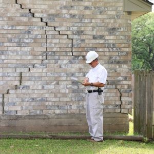 Construction-worker-analysing-house-foundation-damage